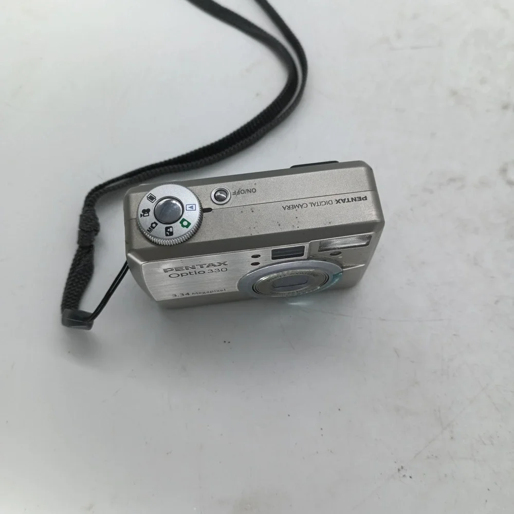 Pentax Optio 330 Digital Camera 3.34MP Silver Compact Point and Shoot Y2K ic